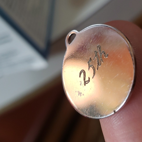 Vintage Happy Anniversary Charm for charm bracelet - Picture 3 of 4